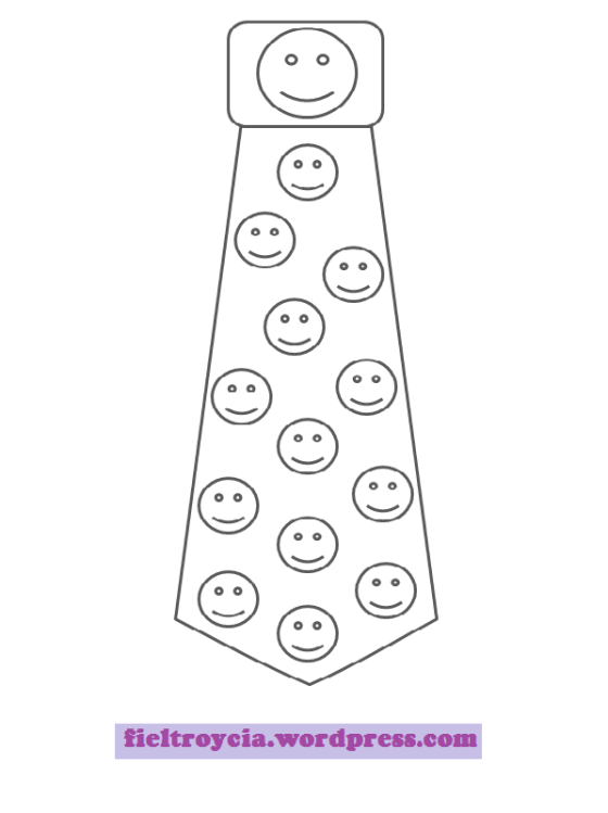 Pantilla Corbata Emoji